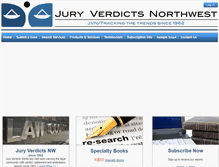 Tablet Screenshot of juryverdictsnw.com